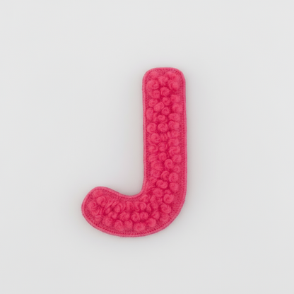 Red J Patch Letter J Patch – Patches